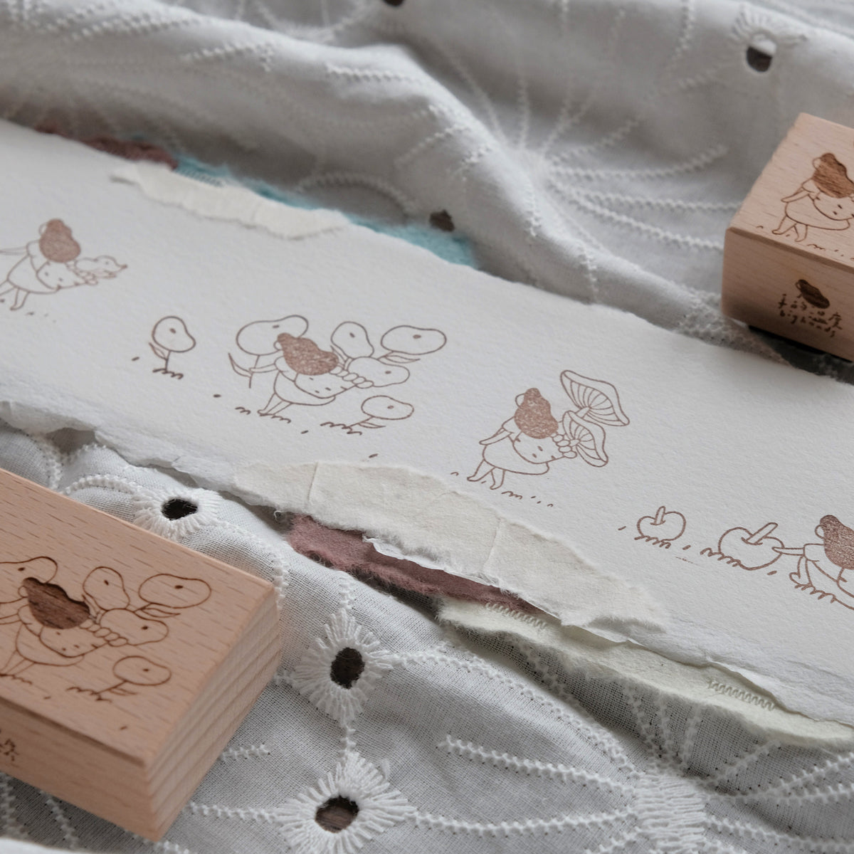 bighands 手的温度 take a walk rubber stamp2