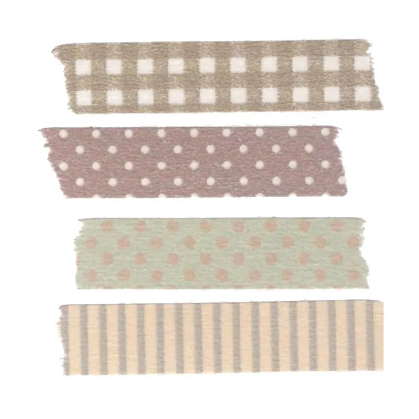 Classiky Washi Tape - Set of 4-Grey tone