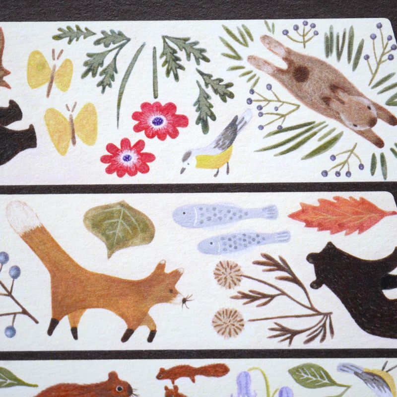 4legs Postcard - Animals in Forest