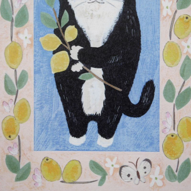 4legs Postcard - Cat #15 (Tuxedo Cat)