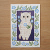 4legs Postcard - Cat #17 (Cream-coloured Cat)