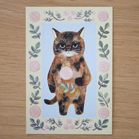 4legs Postcard - Cat #7 (Rusty-Spotted)