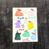 Cotori Cotori Sticker Sheet - #1 Colourful Girls