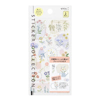 Midori 2-Sheet Sticker - Flower