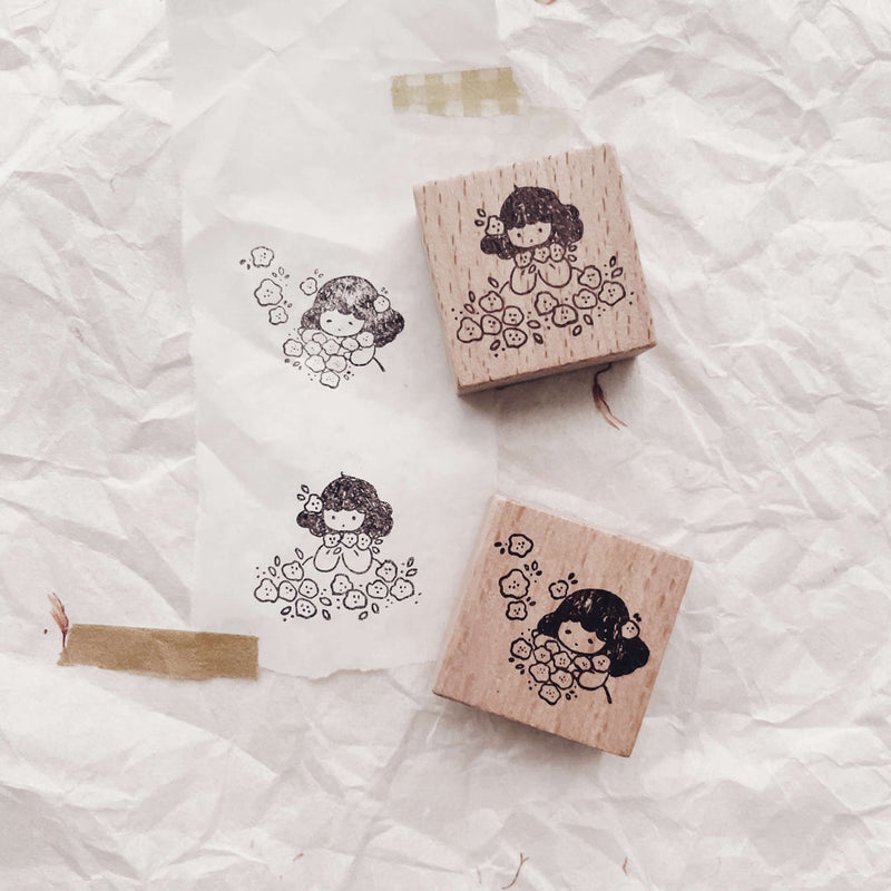 msbulat Rubber Stamp - Counting life's bouquets / “束"一"束"生活的美丽