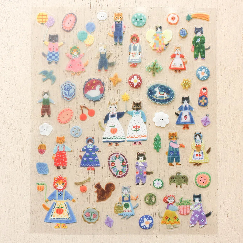 Aiko Fukawa Stickers - Cats and Buttons