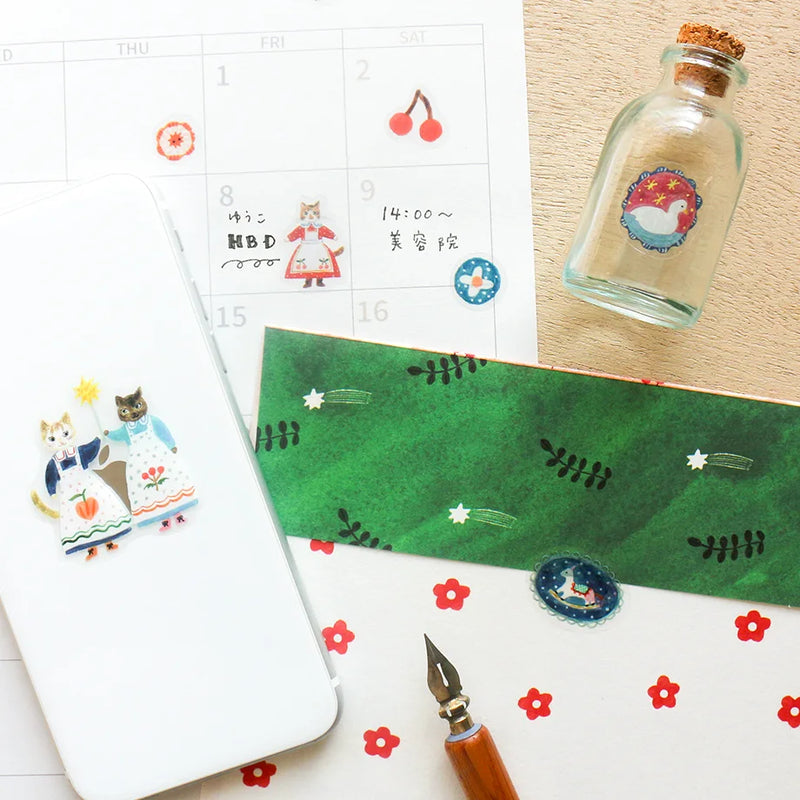 Aiko Fukawa Stickers - Cats and Buttons