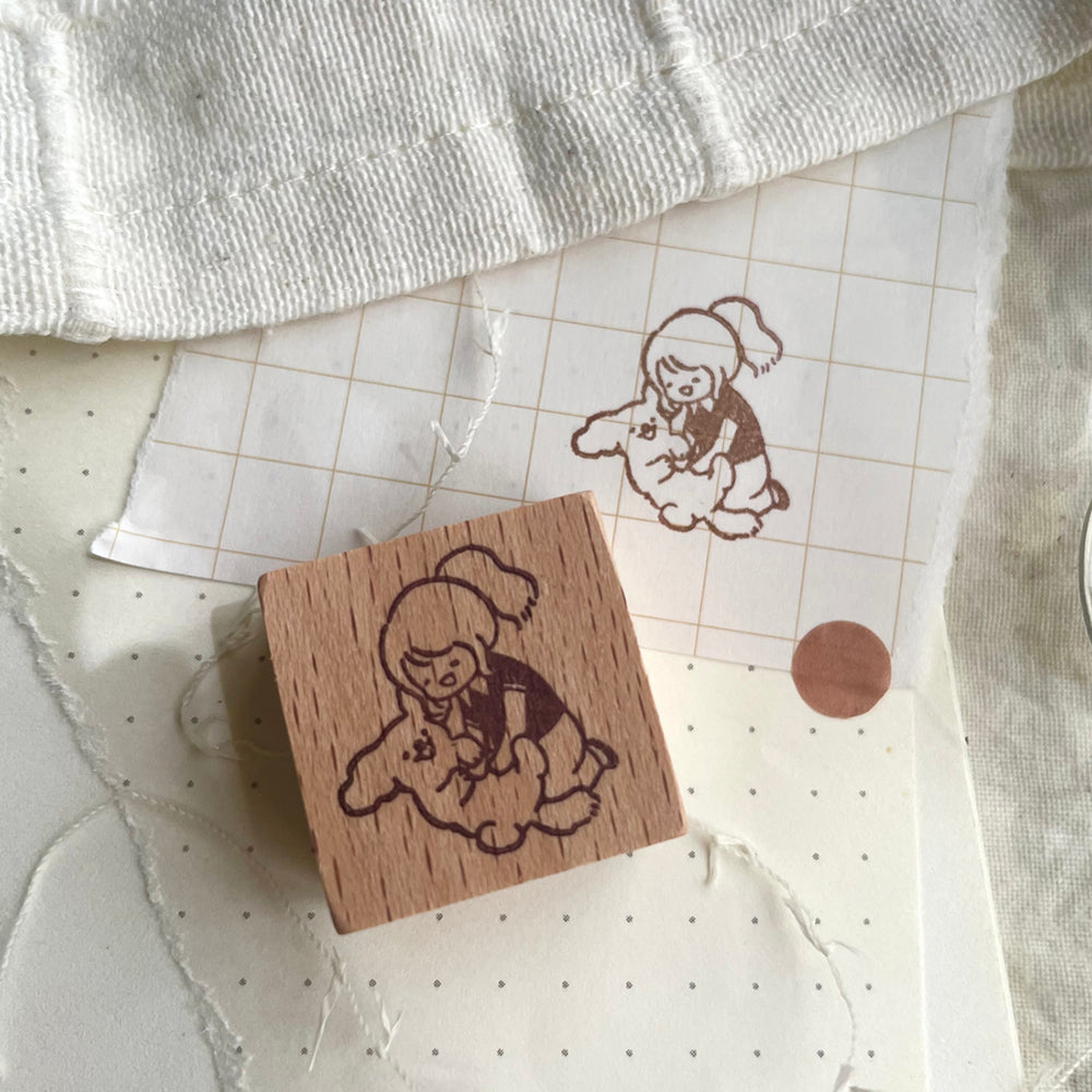 msbulat Rubber Stamp - Belly Bliss / 翻肚幸福