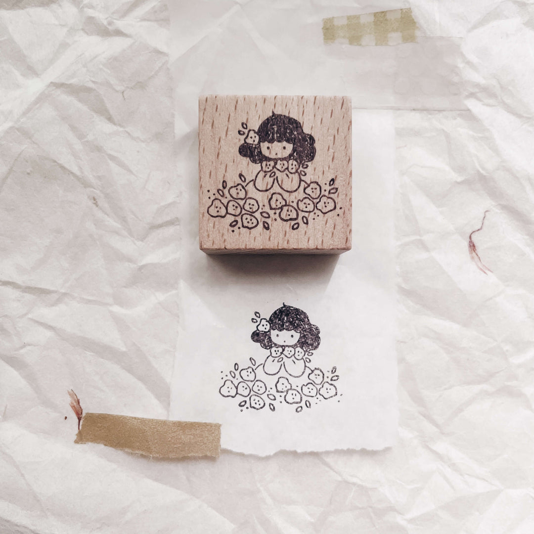 msbulat Rubber Stamp - Blossom your own way / 自由地绽放吧