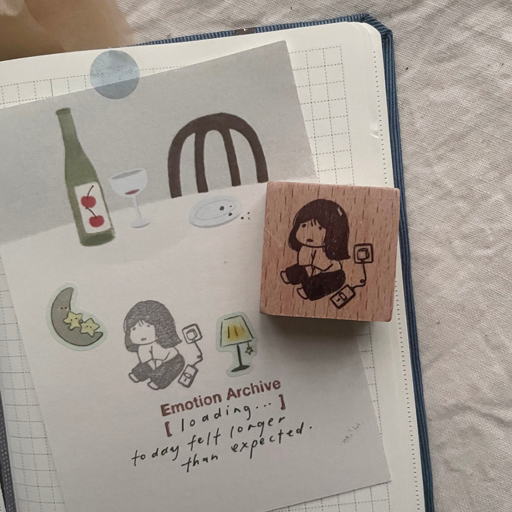 msbulat Rubber Stamp - Brain offline / 脑袋罢工