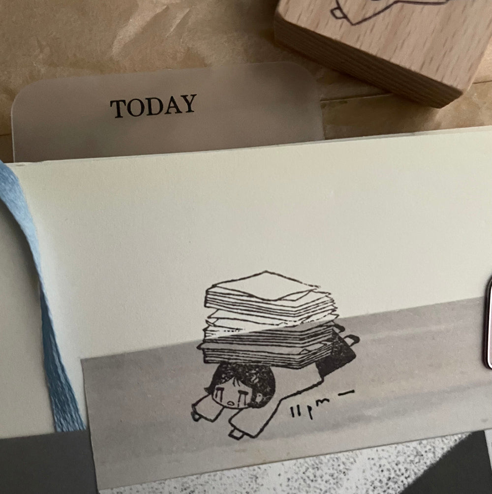 msbulat Rubber Stamp - Buried alive / 工作淹没
