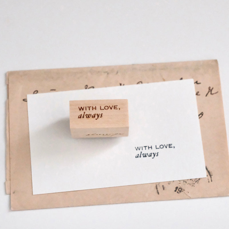 PC Rubber Stamp - With love, always