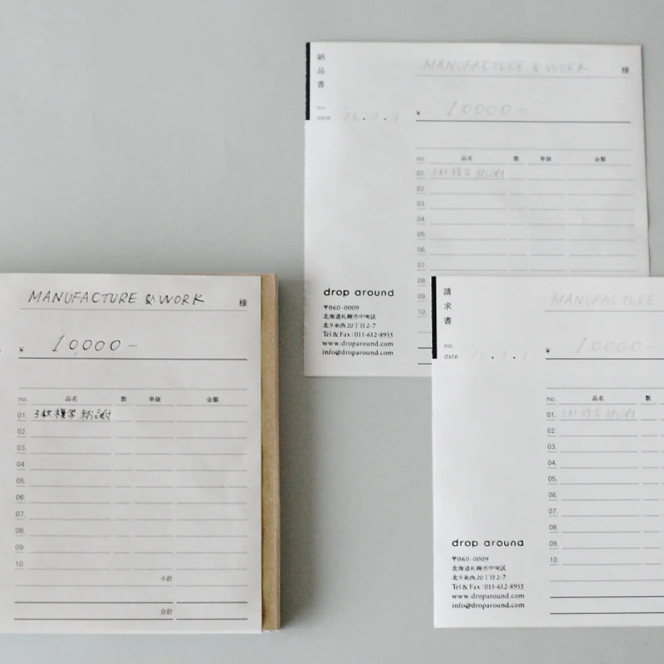 Classiky x Drop Around Invoice Book 01 - 04