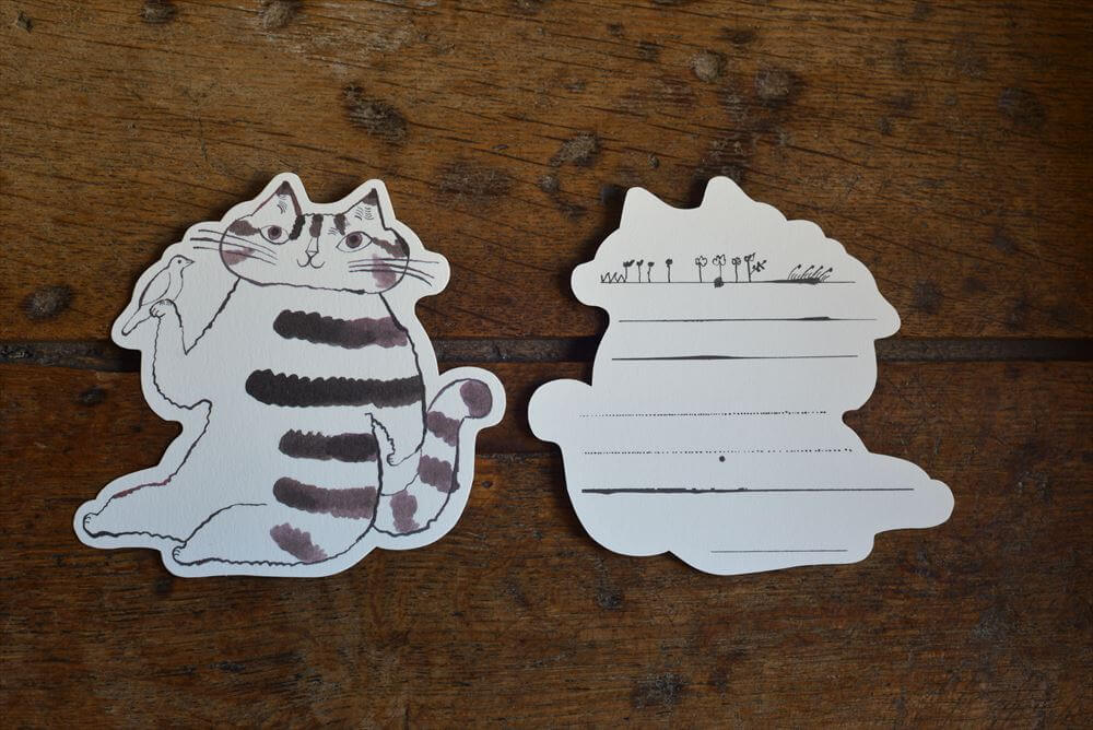 Classiky Die-Cut Toranekobonbon Memo Cards- Cat