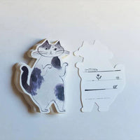 Classiky Die-Cut Toranekobonbon Memo Cards- Cat
