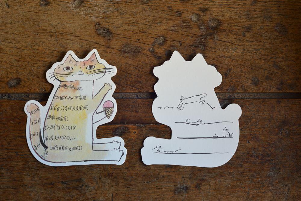 Classiky Die-Cut Toranekobonbon Memo Cards- Cat