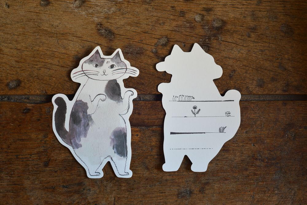 Classiky Die-Cut Toranekobonbon Memo Cards- Cat