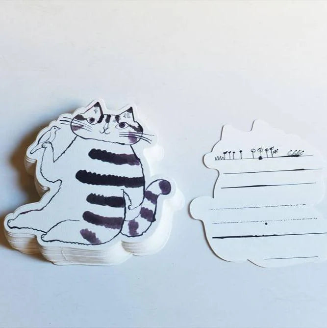 Classiky Die-Cut Toranekobonbon Memo Cards- Cat