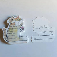 Classiky Die-Cut Toranekobonbon Memo Cards- Cat
