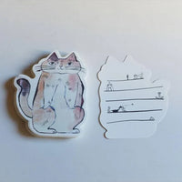 Classiky Die-Cut Toranekobonbon Memo Cards- Cat