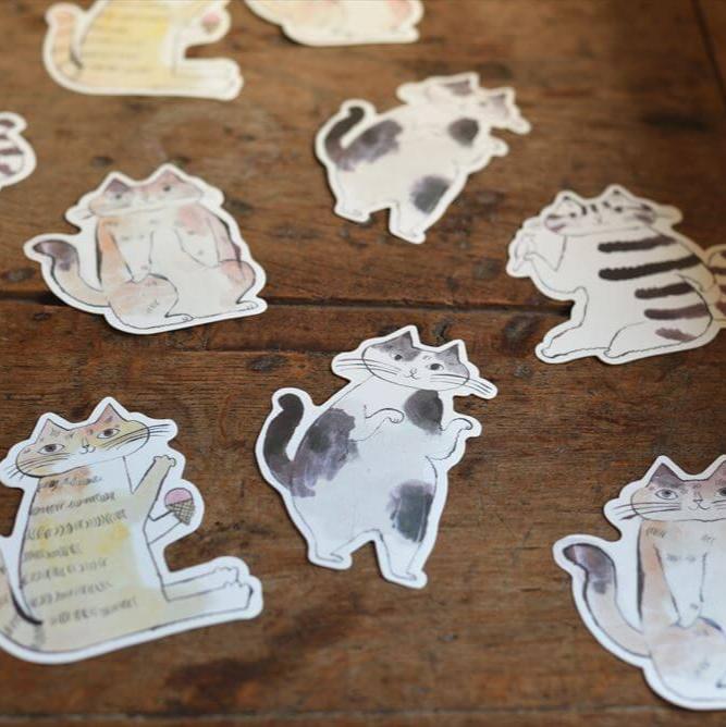 Classiky Die-Cut Toranekobonbon Memo Cards- Cat