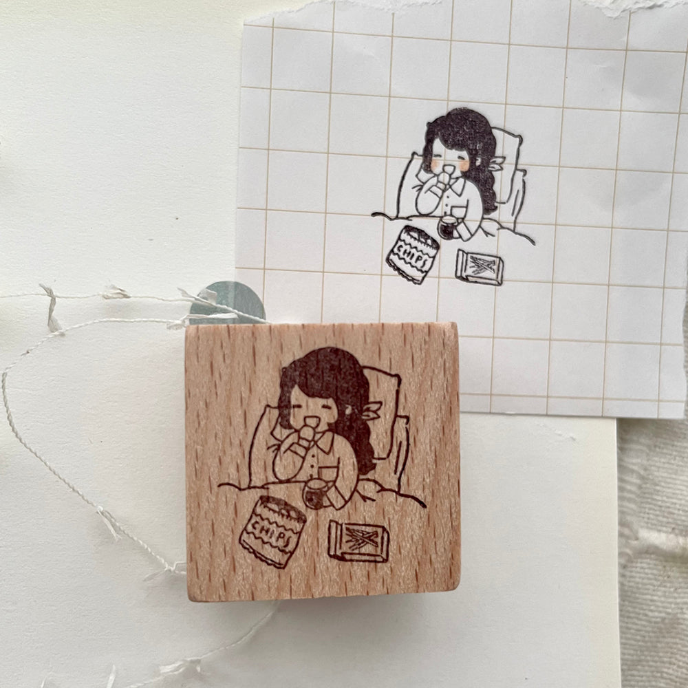 msbulat Rubber Stamp - Fully spoilt / 宠坏了啦