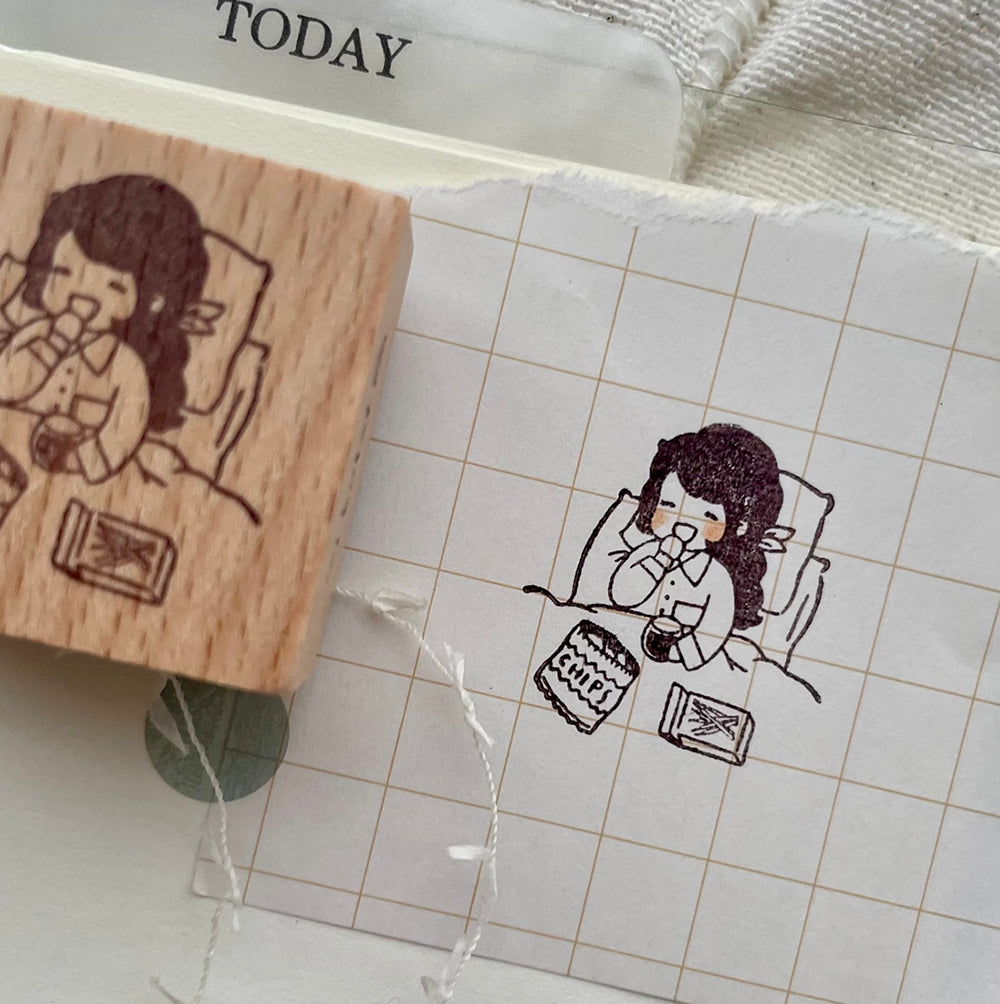 msbulat Rubber Stamp - Fully spoilt / 宠坏了啦