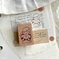 msbulat Rubber Stamp - Furry therapy / 治愈毛球