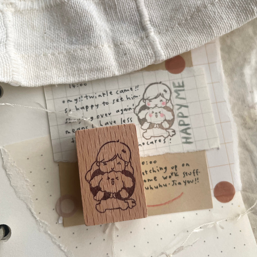 msbulat Rubber Stamp - Furry therapy / 治愈毛球