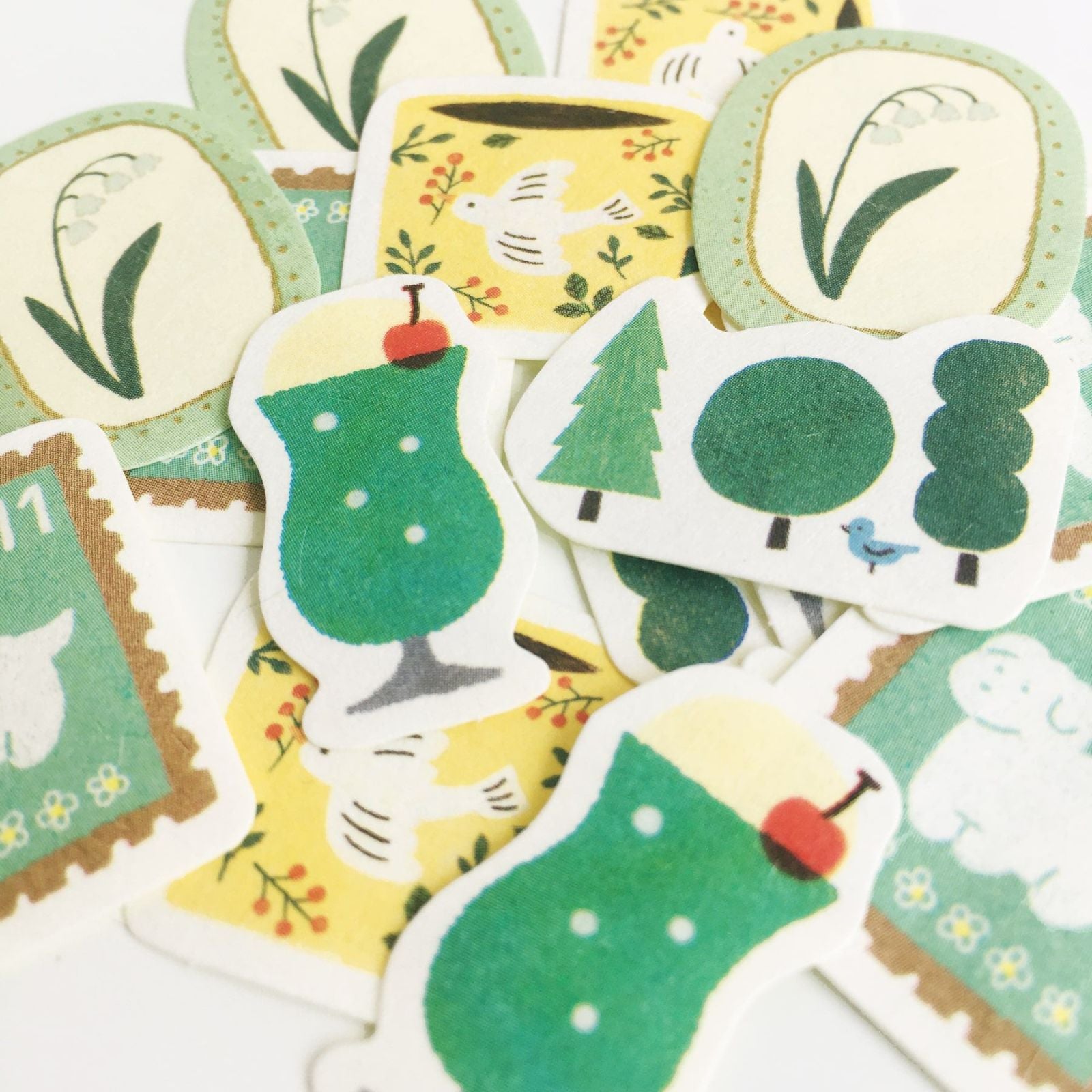 Furukawashiko My Perfect Day Sticker Flakes - Green