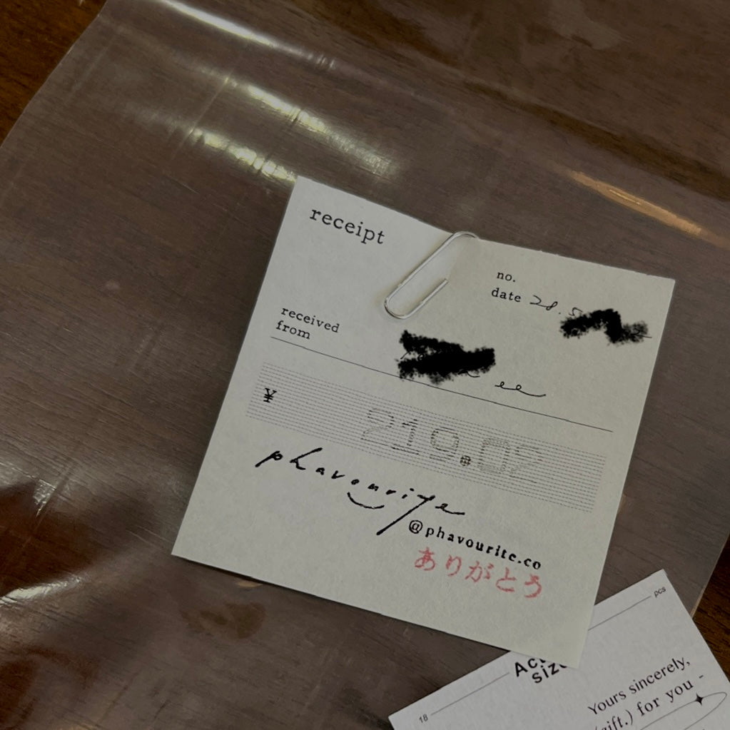 Classiky x Drop Around Receipt Book - English 05