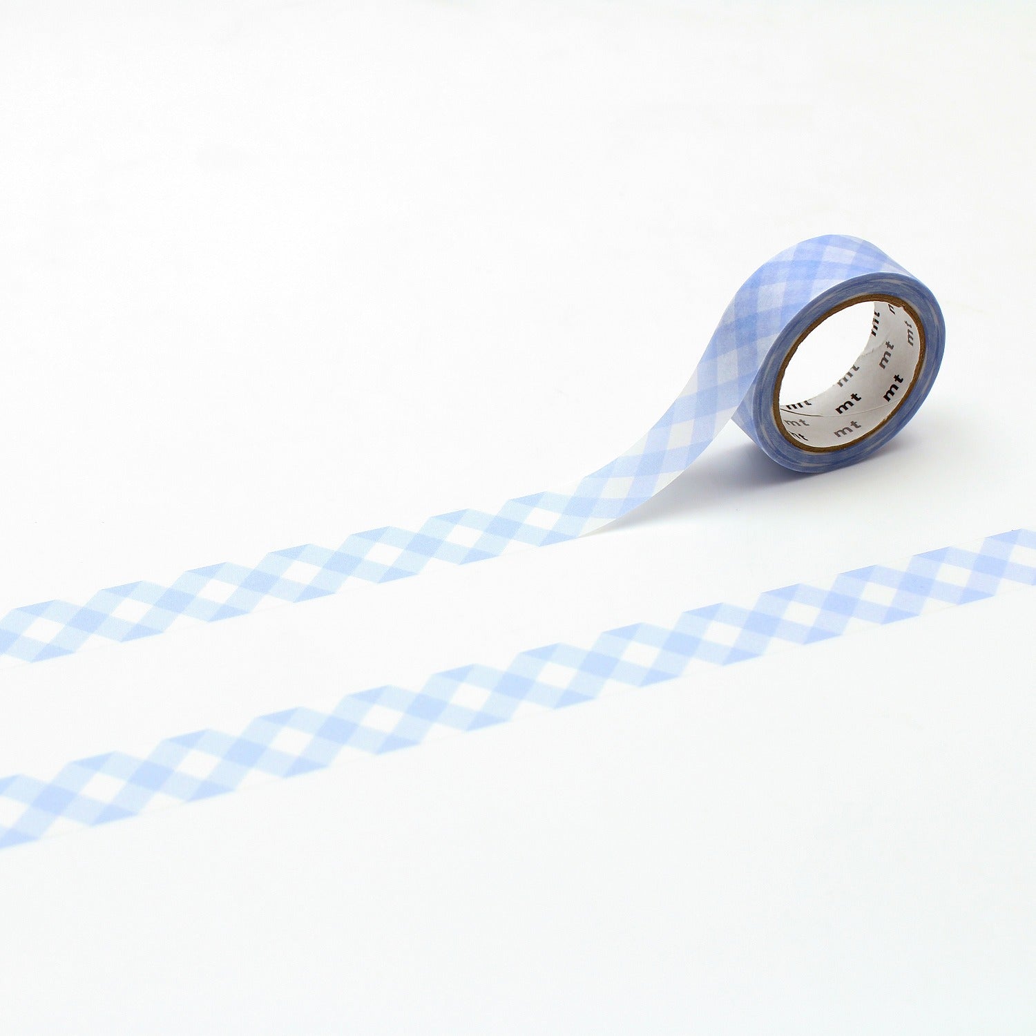 MT Deco Washi Tape - Thick Checkered Pastel Ultramarine