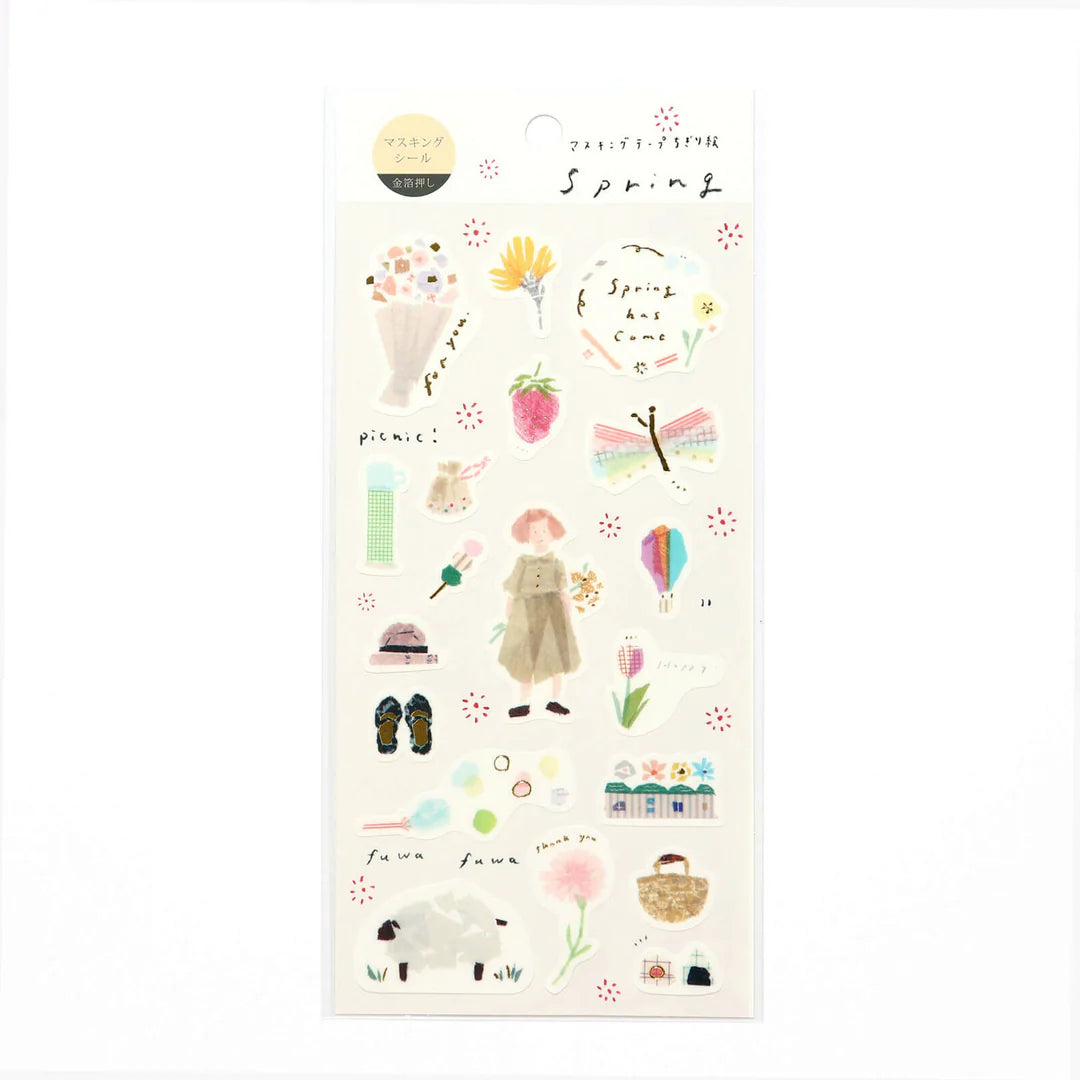 Miki Tamura Washi Sticker - Spring