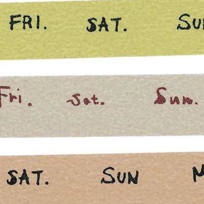 Classiky Washi Tape - Set of 3-Weekly