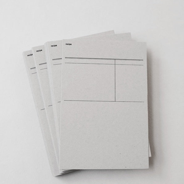 Classiky x Drop Around Letterpress Recipe Card