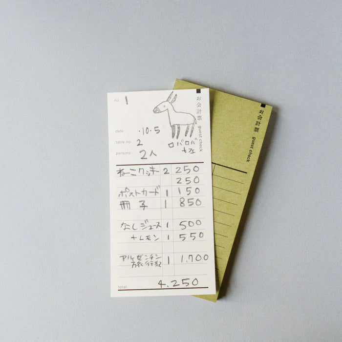 Classiky x Drop Around Guest Check Book