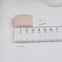 9pt.(2) Tiny Text Rubber Stamps [18 options]