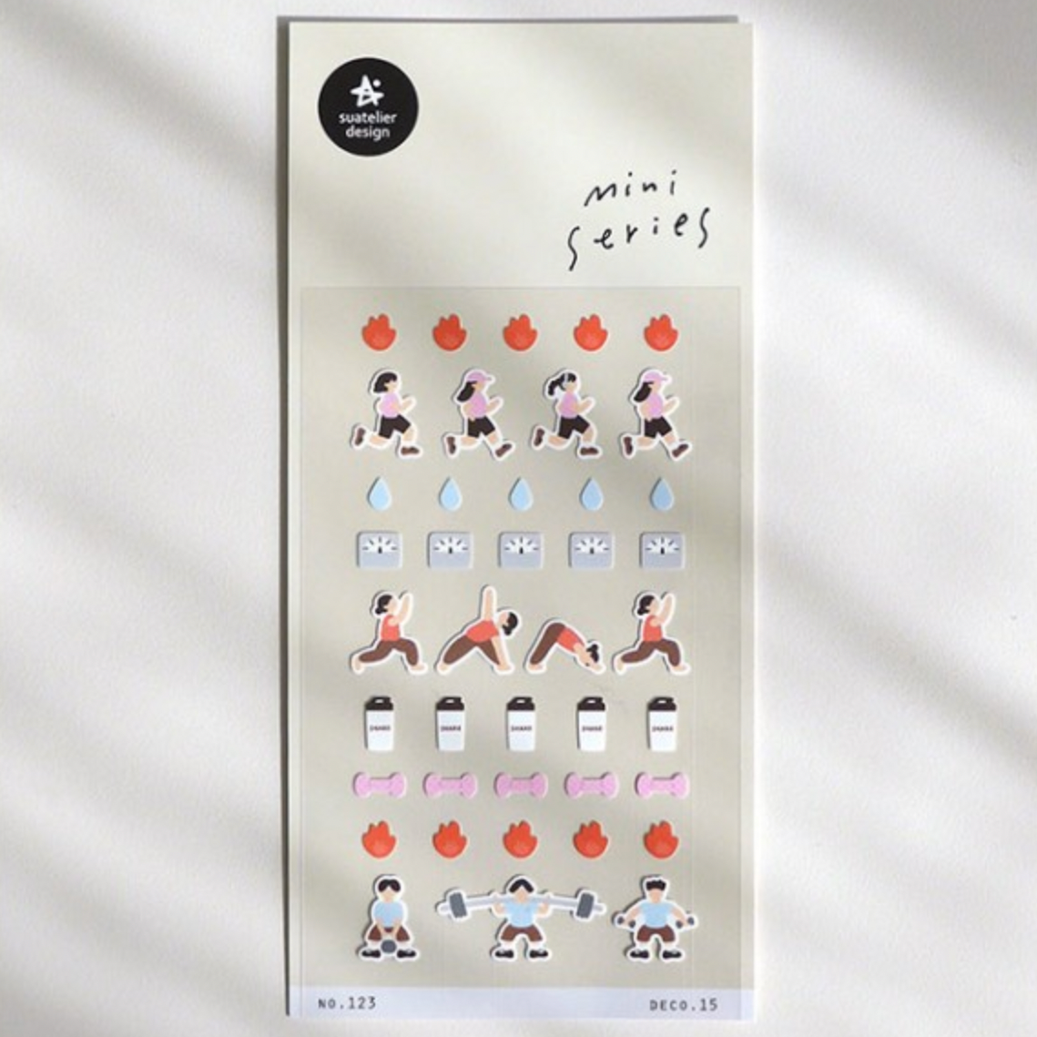 Suatelier Sticker - 123 Deco.15 - Workout