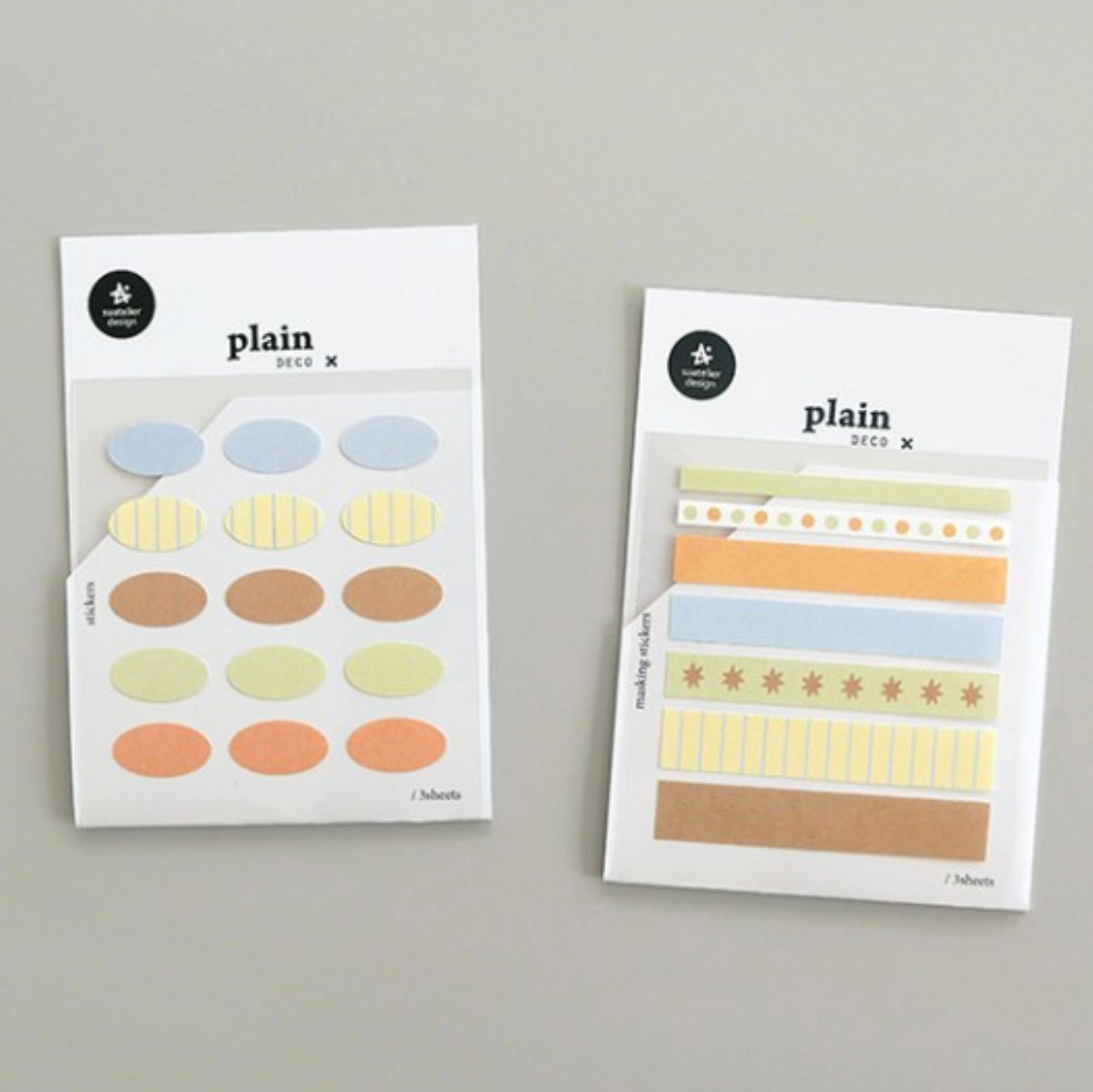 Suatelier Sticker - 1683, 1684 Plain.79, 80 [2 options]