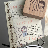 msbulat Rubber Stamp - Taking forever / 等到天黑