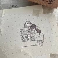 msbulat Rubber Stamp - Taste happiness / 幸福滋味