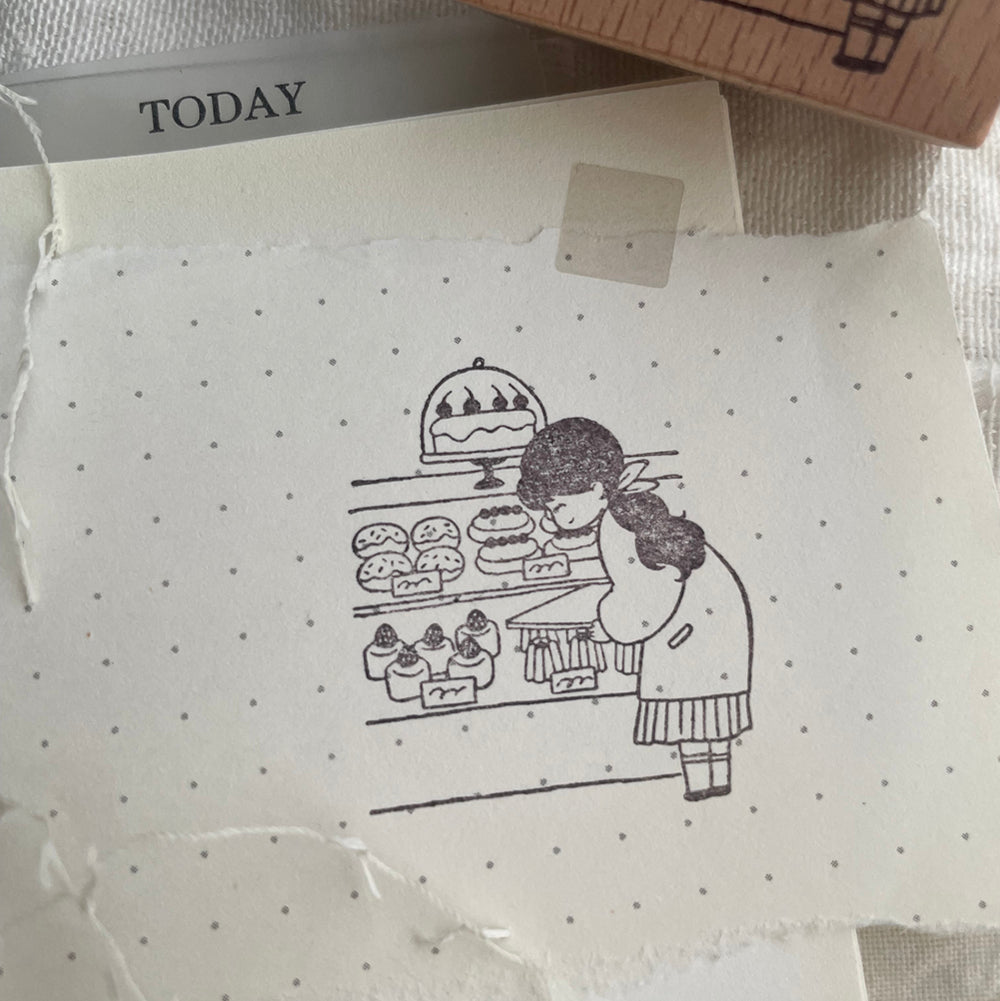 msbulat Rubber Stamp - Taste happiness / 幸福滋味