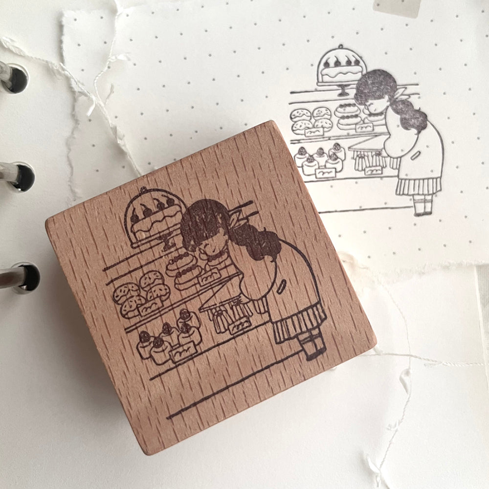 msbulat Rubber Stamp - Taste happiness / 幸福滋味