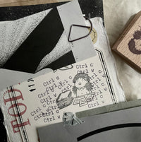 msbulat Rubber Stamp - The pile grows / 越堆越高