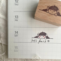 msbulat Rubber Stamp - Today eat what? / 今天吃啥？