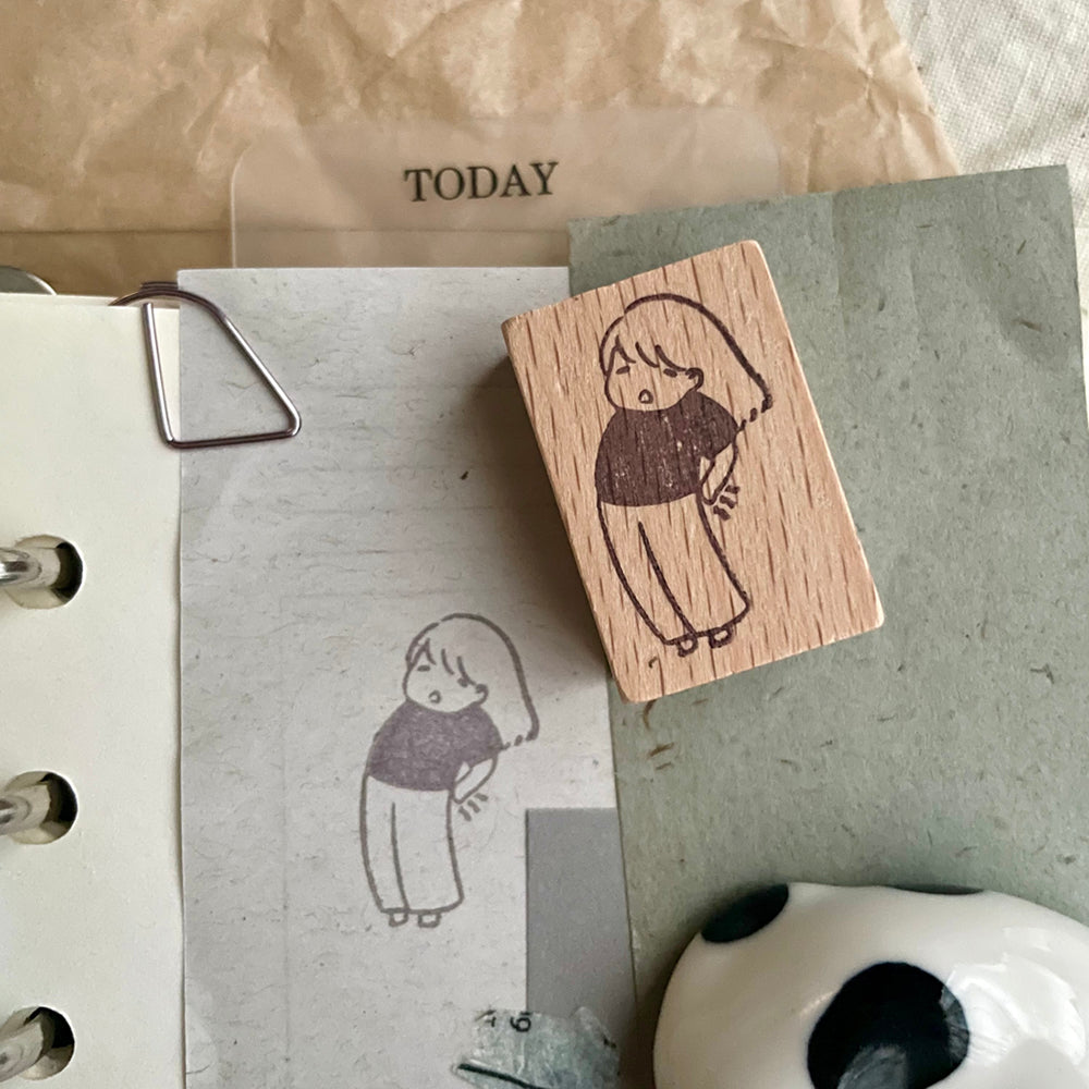 msbulat Rubber Stamp - Too old for this / 老腰撑不住