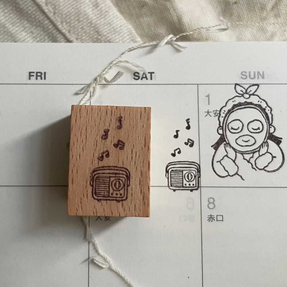 msbulat Rubber Stamp - Tune out /调频放空