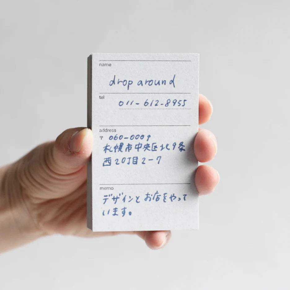 Classiky x Drop Around Letterpress Address Card