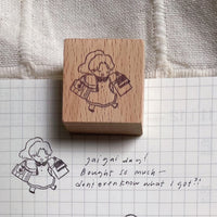 msbulat Rubber Stamp - Gai Gai (Shopping) / 走街