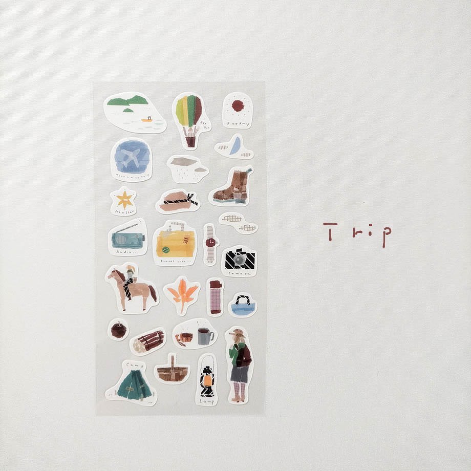 Miki Tamura Washi Sticker - Trip